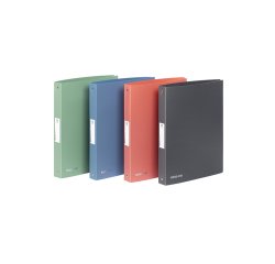 Classeur viquel business class polypropylene souple a4 dos 3,5cm 4 anneaux coloris   aleatoire