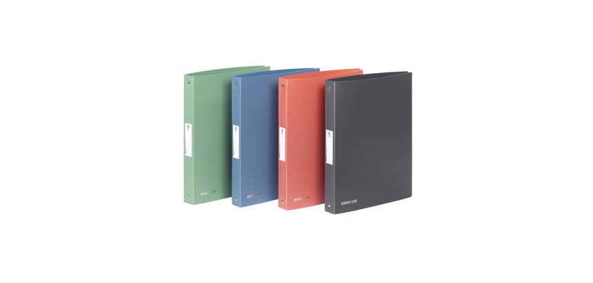 Classeur viquel business class polypropylene souple a4 dos 3,5cm 4 anneaux coloris   aleatoire