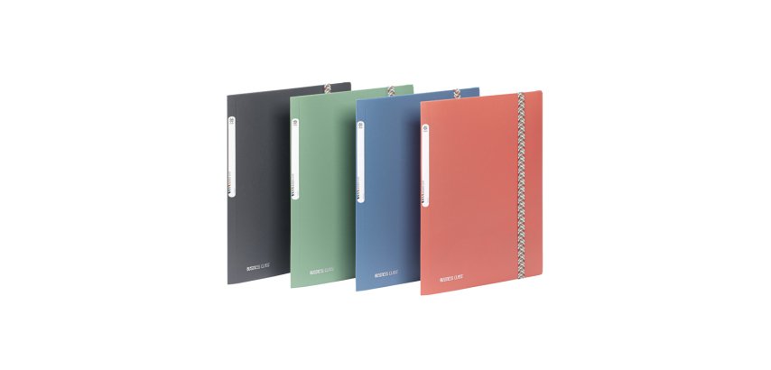 Chemise viquel business class polypropylene fermeture a     elastiques 3 rabats a4        coloris aleatoire