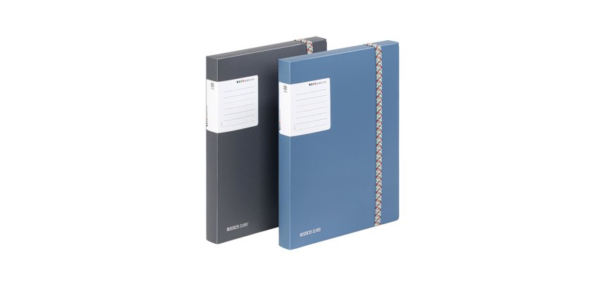 Boite de classement viquel coolbox business class        polypropylene a4 dos 3cm avec etiquette coloris aleatoire