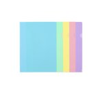 Pochette coin viquel rainbow pastel polpropylene a4        coloris assortis lot 10       unites