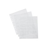 Pochette perforee viquel a4 pour cartes a collectionner   incolore lot 10 unites