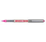 Roller uniball eye plastique recycle encre liquide         ecriture moyenne pointe metal coloris rose