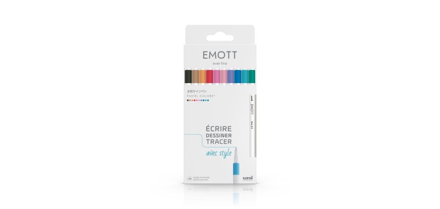 Feutre EMOTT, set de 10 'Pastel Colors'