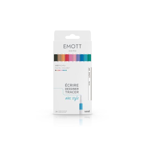 Feutre EMOTT, set de 10 'Pastel Colors'