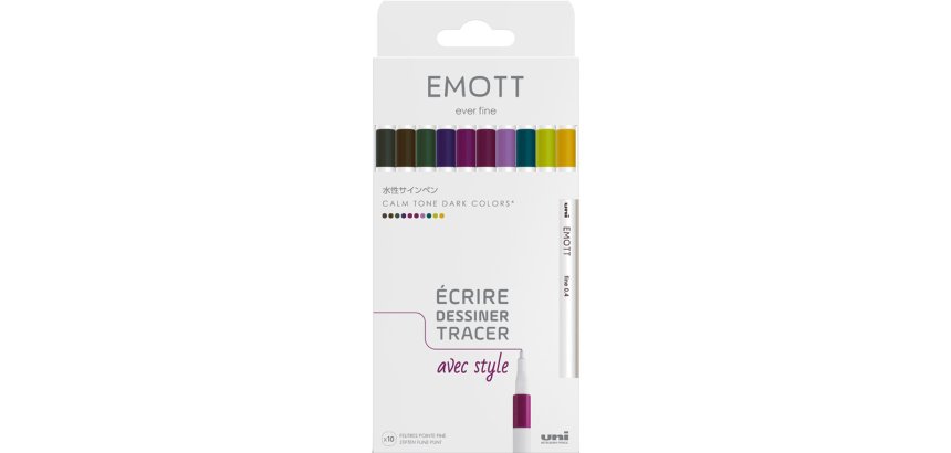 Feutre EMOTT, set de 10 'Calm-Tone Colors'