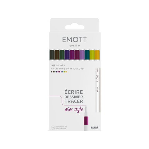 Feutre EMOTT, set de 10 'Calm-Tone Colors'