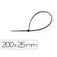 Scelle q-connect 200x2,5mm coloris noir sachet 100       unites