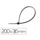 Scelle q-connect 200x3,6mm coloris noir sachet 100       unites