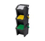 CEP Système de tri des déchets 'Tower', 30 litres, lot de 3