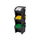 Poubelle cep tri selectif tower 30l kit 3 unites