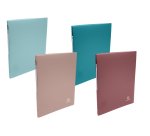 Classeur souple 4 anneaux PP recyclé Skandi - Couleurs assorties