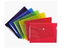 Pochette pression Iderama en polypropylène - Couleurs assorties