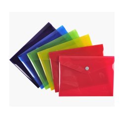 Pochette pression Iderama en polypropylène - Couleurs assorties