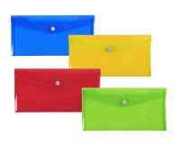 Pochette pression Iderama en polypropylène - Couleurs assorties
