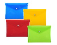 Pochette pression Iderama en polypropylène - Couleurs assorties