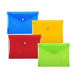 Pochette pression Iderama en polypropylène - Couleurs assorties