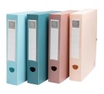 Boîte de classement à pression dos 60mm PP recyclé Skandi - Couleurs assorties