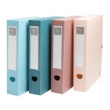 Boîte de classement à pression dos 60mm PP recyclé Skandi - Couleurs assorties