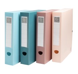 Boîte de classement à pression dos 60mm PP recyclé Skandi - Couleurs assorties