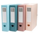 Boîte de classement à pression dos 80mm PP recyclé Skandi - Couleurs assorties