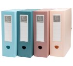 Boîte de classement à pression dos 100mm PP recyclé Skandi - Couleurs assorties