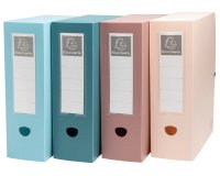 Boîte de classement à pression dos 100mm PP recyclé Skandi - Couleurs assorties