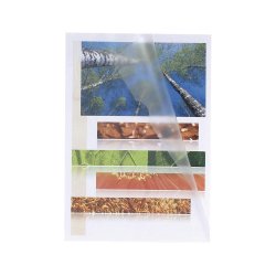 Sachet 100 pochettes polypropylène lisse 12/100e - A5 - Cristal