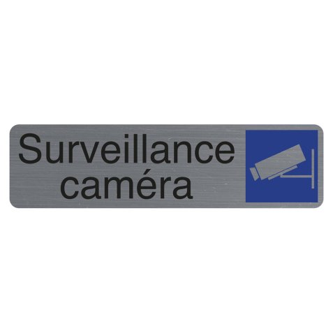 Plaque de signalisation 'Surveillance caméra'