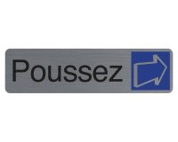 Plaque de signalisation 'Poussez'