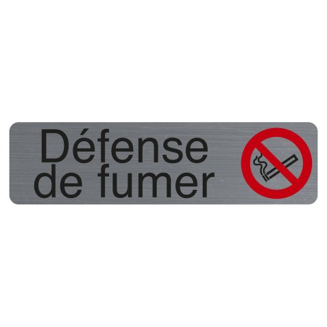 Plaque de signalisation 'Défense de fumer'