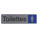 Plaque de signalisation 'Toilettes Dame'