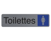 Plaque de signalisation 'Toilettes Dame'