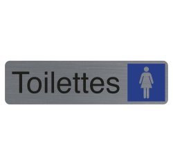 Plaque de signalisation 'Toilettes Dame'