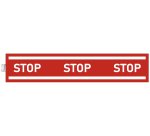 Panneau adhesif exacompta pvc antiderapant bande stop 100cm coloris rouge