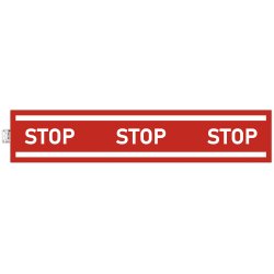 Panneau PVC adhésif antidérapant Bande stop 100 cm - Rouge