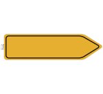 Panneau adhesif exacompta pvc antiderapant circulation      obligatoire 100cm coloris     jaune