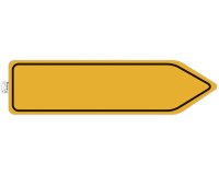 Panneau adhesif exacompta pvc antiderapant circulation      obligatoire 100cm coloris     jaune