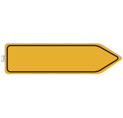 Panneau adhesif exacompta pvc antiderapant circulation      obligatoire 100cm coloris     jaune