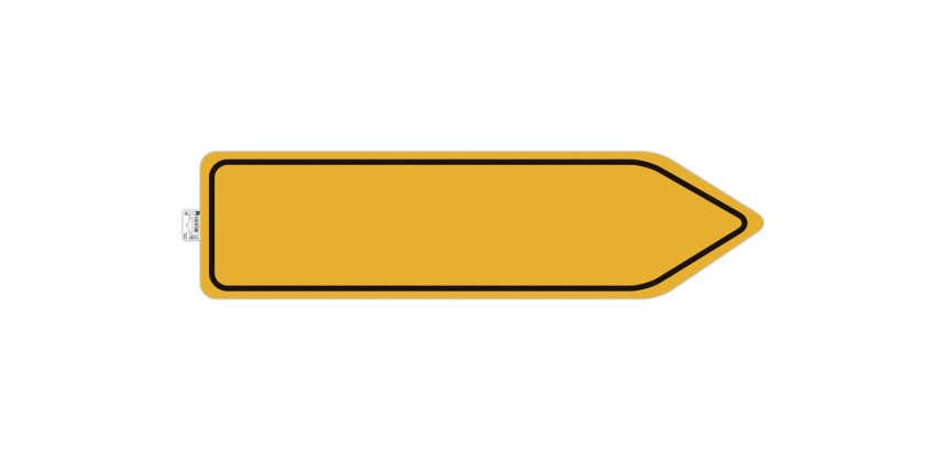 Panneau adhesif exacompta pvc antiderapant circulation      obligatoire 100cm coloris     jaune