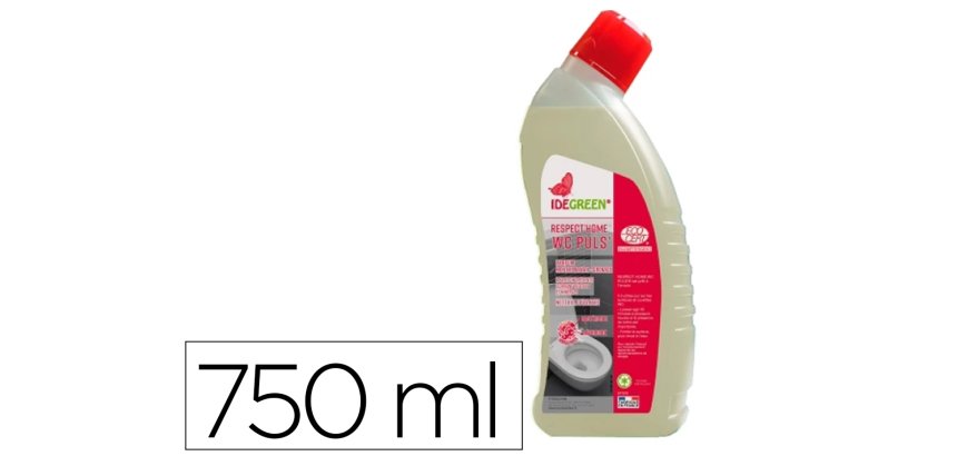 Gel codlis wc nettoyant detartrant desinfectant       parfum menthe et grenade      flacon 750ml