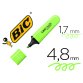 Surligneur bic tank marking highlighter sechage rapide    pointe biseautee coloris vert