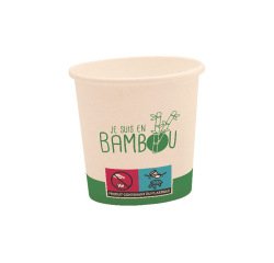 Gobelet en bambou - 25 cl - Lot de 50