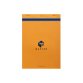 Bloc de bureau Master agrafé en-tête A4 100 feuilles petits carreaux 70 g - Orange