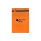 Bloc de bureau Master agrafé en-tête A5 100 feuilles petits carreaux 70 g - Orange