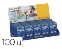Presentoir comptoir varta pile lithium blister assortis 100 unites