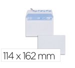 Enveloppe gpv velin blanc 80g c6 114x162mm bande adhesive   paquet 100 unites