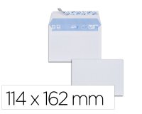 Enveloppe gpv velin blanc 80g c6 114x162mm bande adhesive   paquet 100 unites
