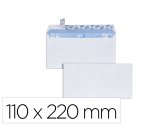 Enveloppe gpv velin blanc 80g dl 110x220mm bande adhesive   paquet 100 unites