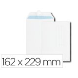 Pochette gpv velin blanc 90g c5 162x229mm fond gris bande  adhesive paquet 10 unites